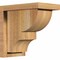 Ekena Millwork Ridgewood Rough Sawn Corbel w/Backplate, Western Red Cedar, 6"W x 10"D x 10"H COR06X10X10RID01RWR - alternate 1